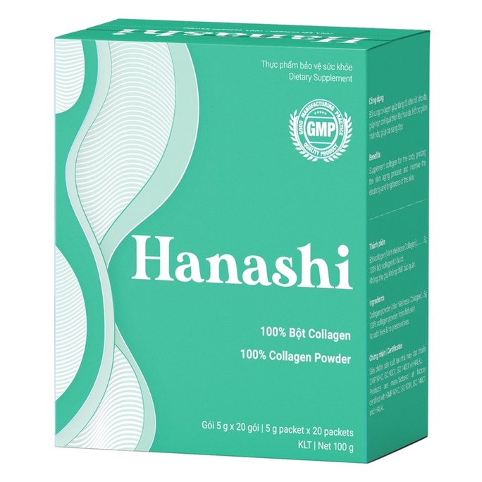 Hanashi Collagen Vĩnh Hoàn nguyên chất Made in Vietnam