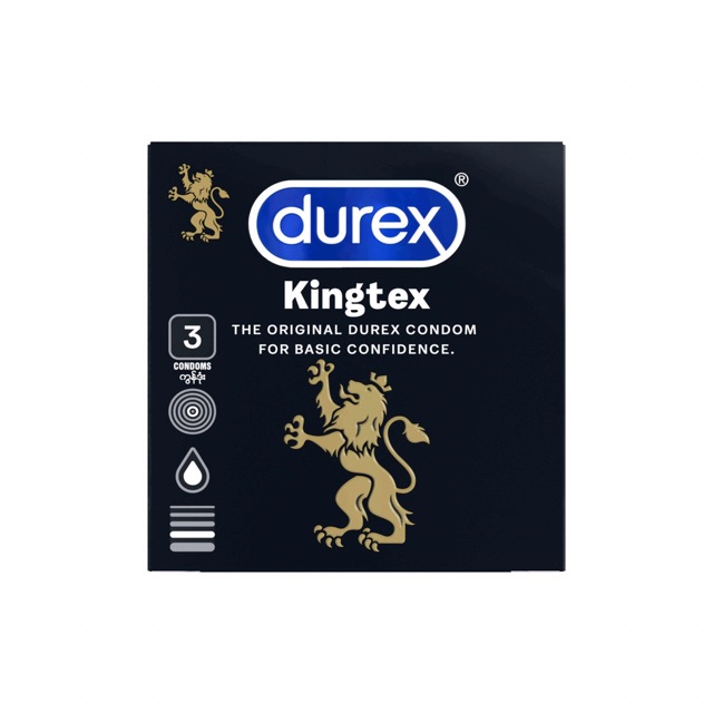 ✅[Chính hãng]Bao cao su Durex Kingtex 3S (new)