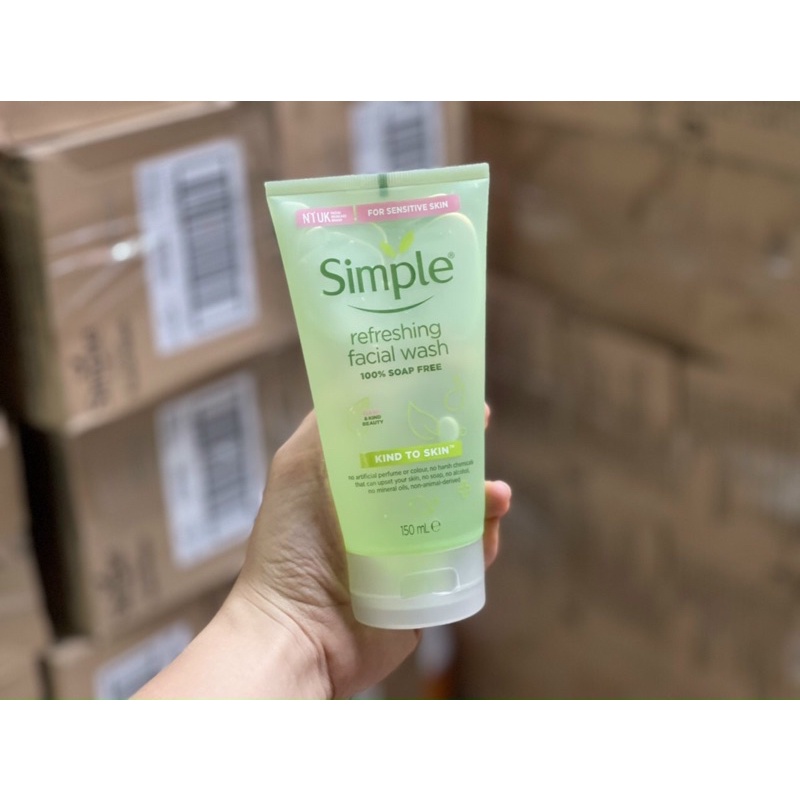 Set làm sạch hoàn hảo 3 sản phẩm NƯỚC TẨY TRANG, SỮA RỬA MẶT, TONER NƯỚC HOA HỒNG SIMPLE CHUẨN UK