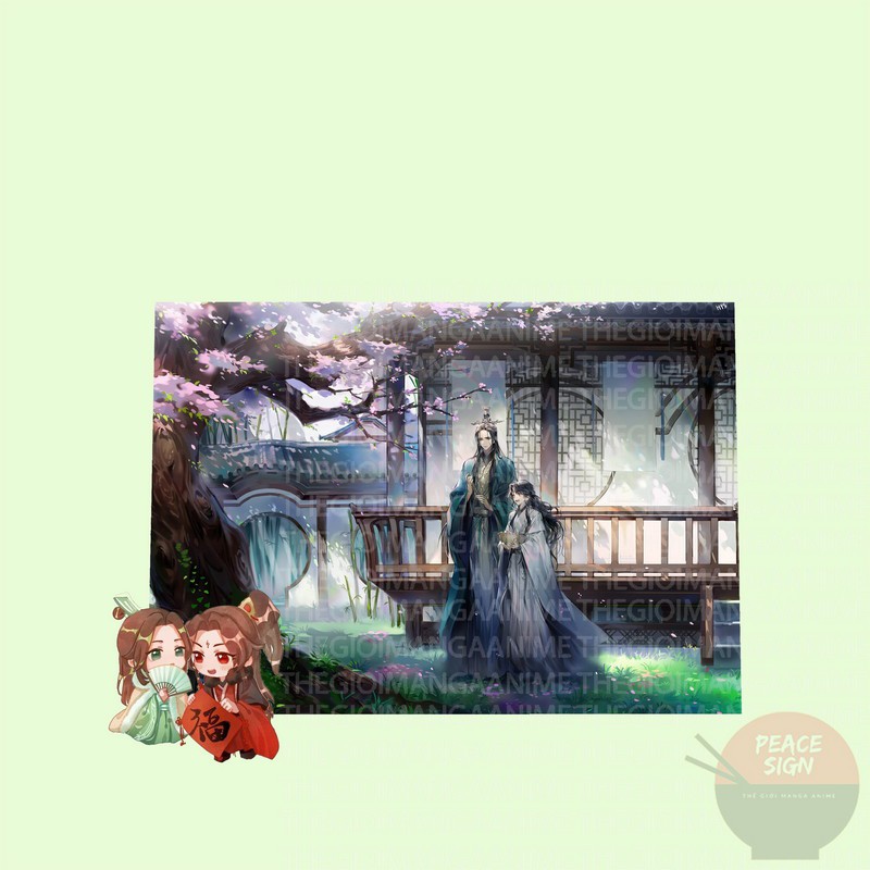 Tấm Postcard cao cấp HỆ THỐNG TỰ CỨU CỦA NHÂN VẬT PHẢN DIỆN giấy 260gsm A5 anime chibi