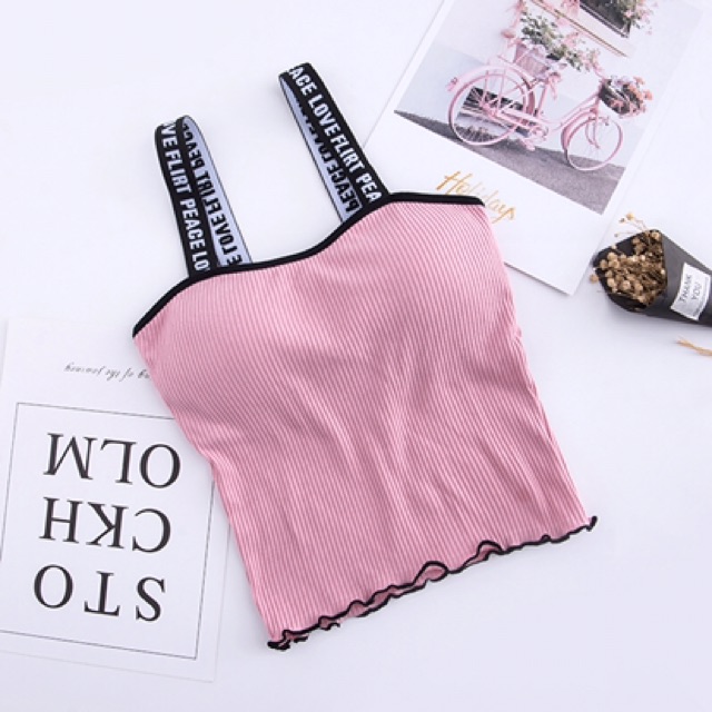 Áo hai dây dành cho nữ dáng croptop mùa hè siêu hot chất liệu cotton co dãn M04
