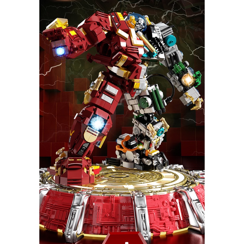 BỘ ĐỒ CHƠI XẾP HÌNH Mô Hình Người Sắt, Lắp Ráp Mô Hình Iron men, ROBOT Biến Hình