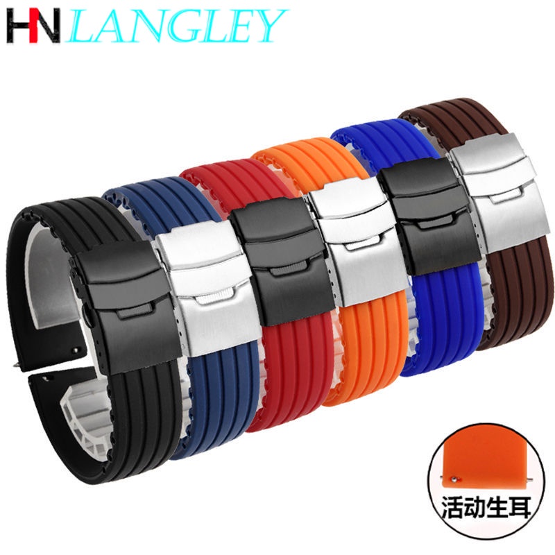 SAMSUNG Dây Cao Su Silicon 20Mm 22mm 43mm 47mm Cho Đồng Hồ Fossil 18mm 24mm