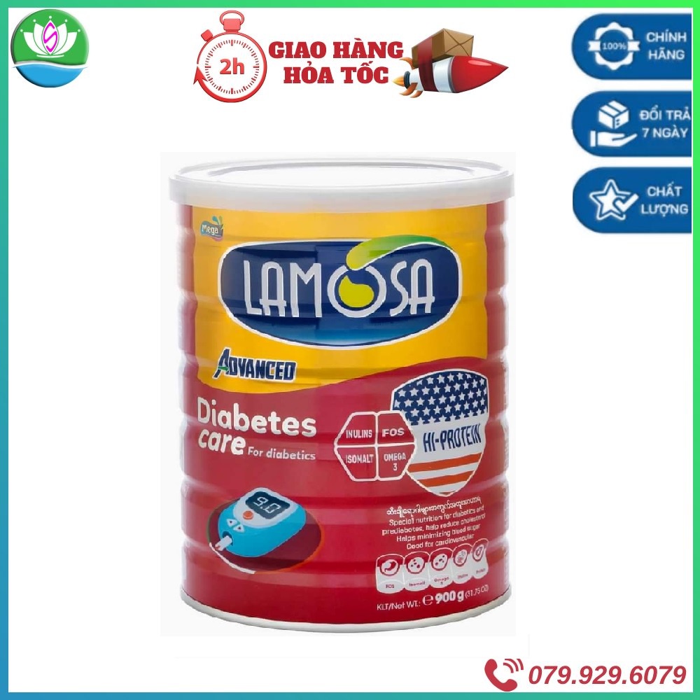 [SenXanh SG] Sữa Bột Dinh Dưỡng Cho Người Tiểu đường - Lamosa DIABETES CARE 900G