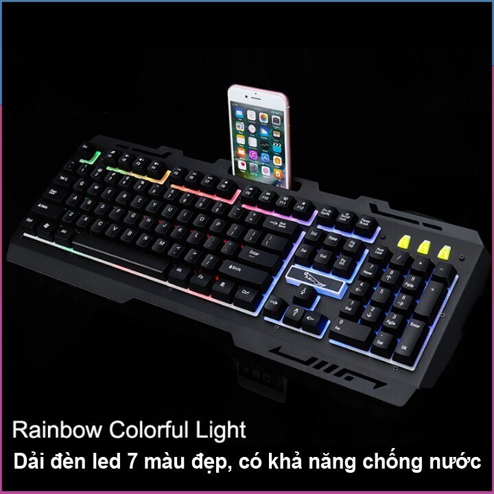 Bàn phím chơi game đổi màu G700 Led giả cơ siêu đẹp