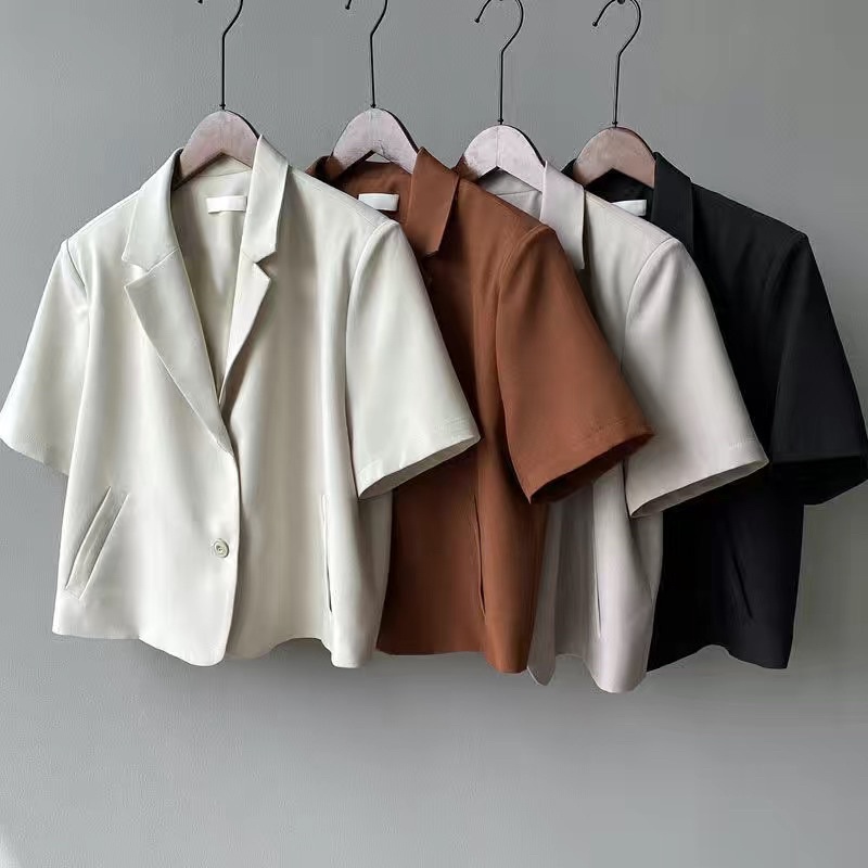 Áo blazer croptop phong cách Hàn Quốc uzzang