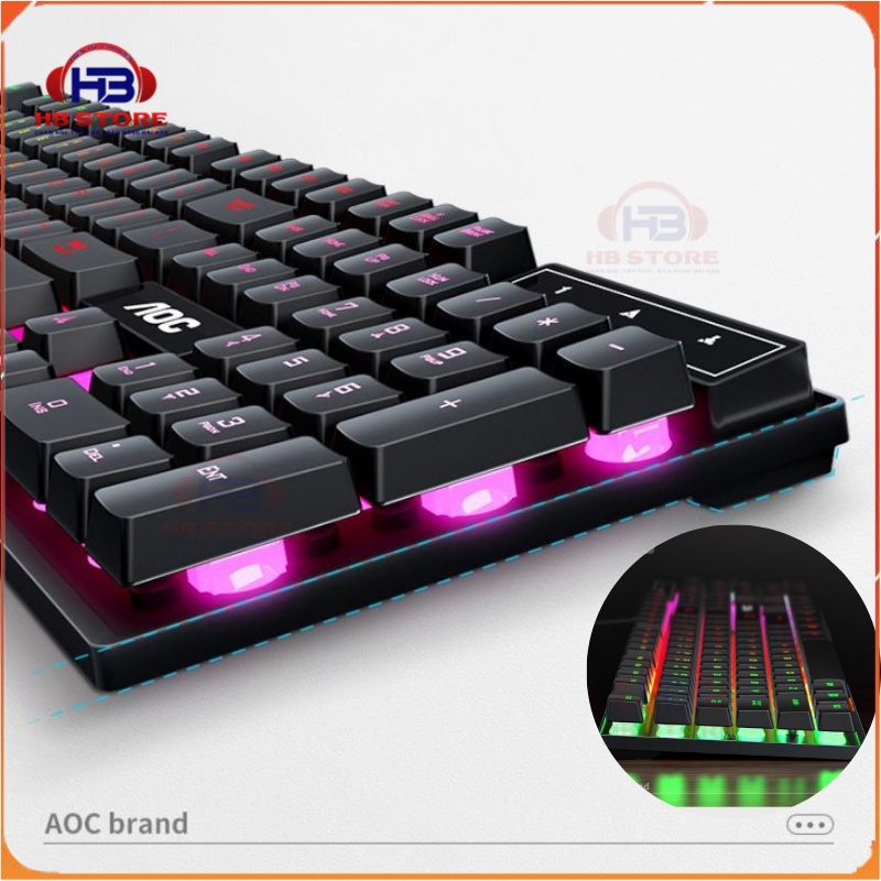 Bàn phím máy tính giả cơ có dây KB121 pro 2021,bàn phím gaming có led full size