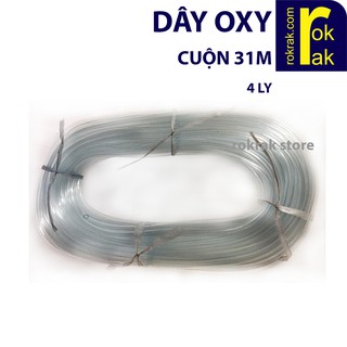 Dây oxy cuộn 31-34 m đường kính 4mm 4ly hồ cá