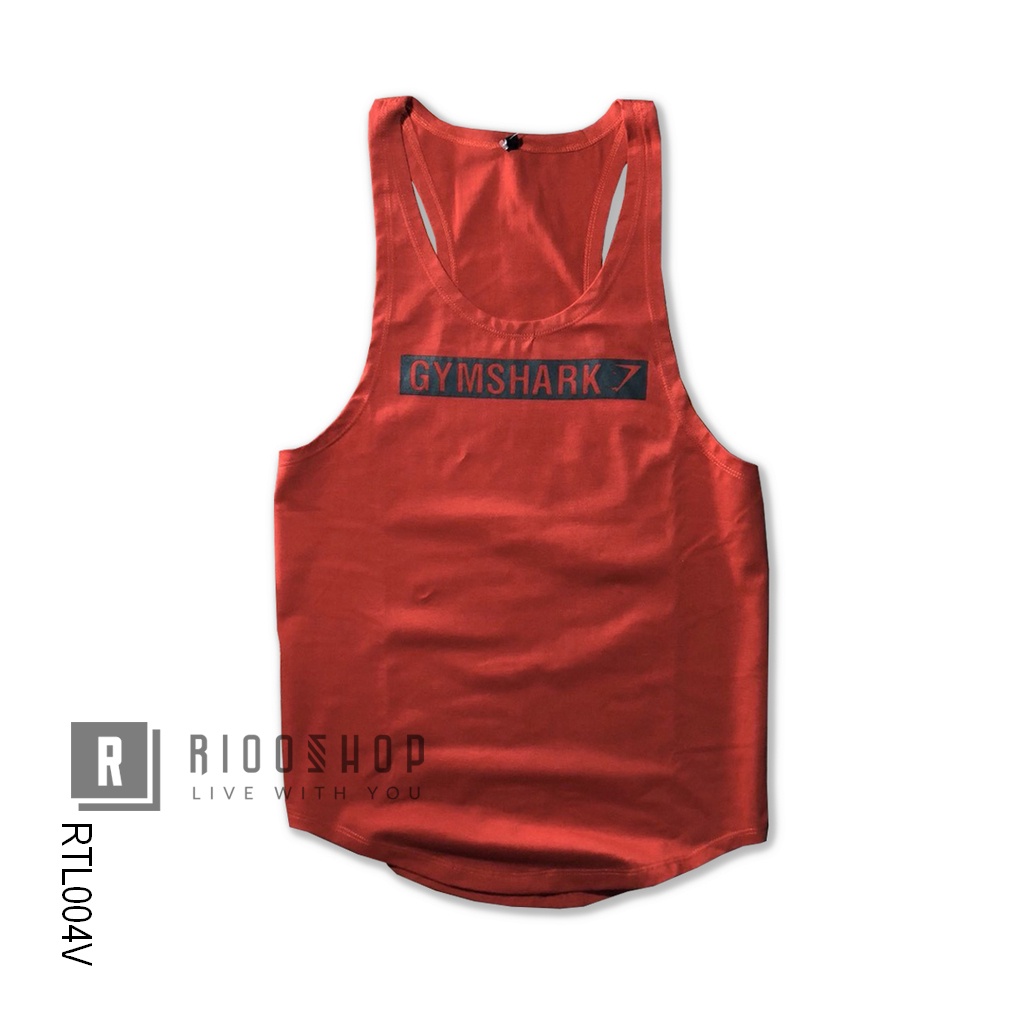 Áo thun nam ba lỗ Tanktop Shark tập gym cực đẹp RTL004 - áo phông nam thể thao Riooshop