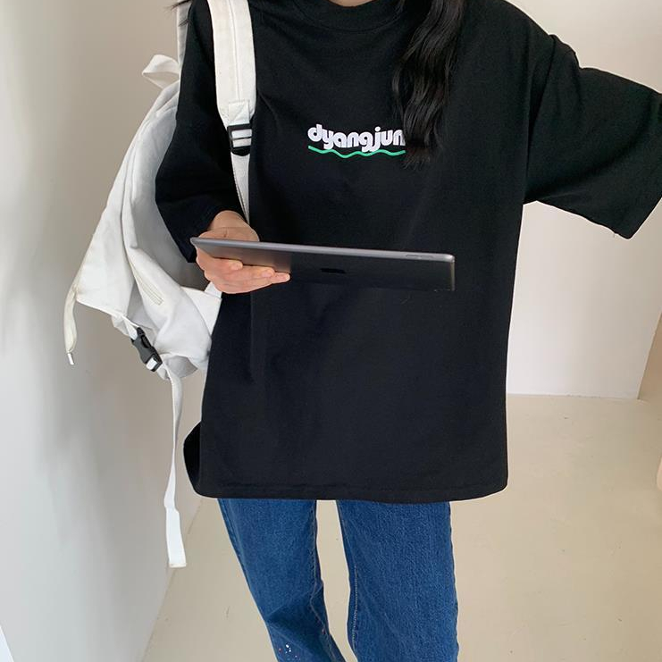 Áo Thun Nữ Ngắn Tay Cổ Tròn Thời Trang Hàn