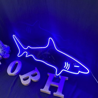 Đèn Neon Sign Trang Trí Cá Mập