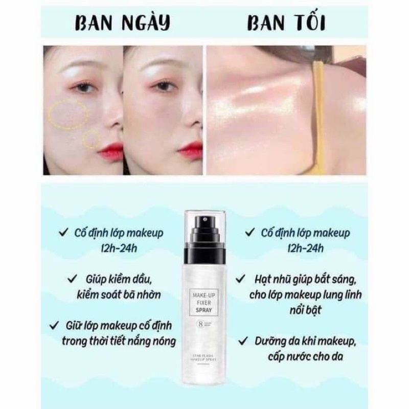 XỊT KHÓA LỚP TRANG ĐIỂM - MAKEUP FIXER SPRA
