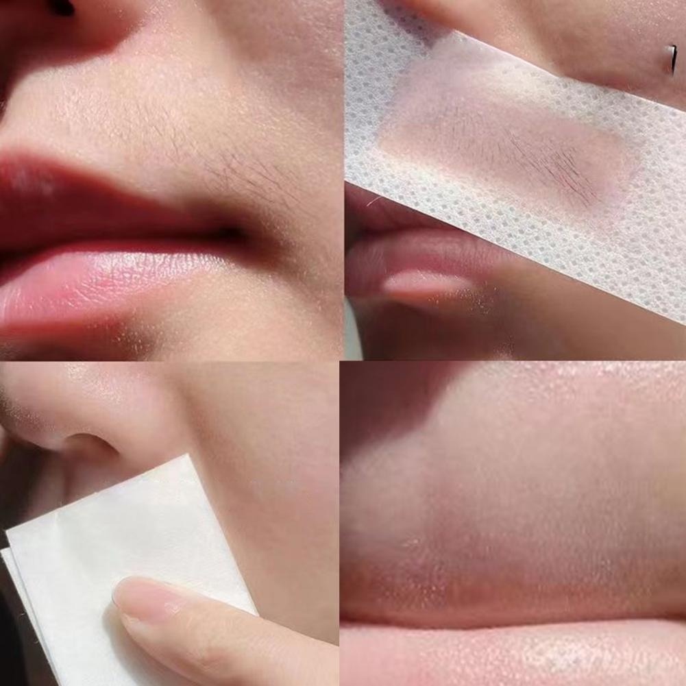 Set 10 Tờ Giấy Sáp Tẩy Lông Không Đau Hai Mặt Nhiều Màu Sắc