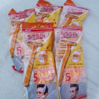 Túi 5 dao cạo râu Star Thái Lan