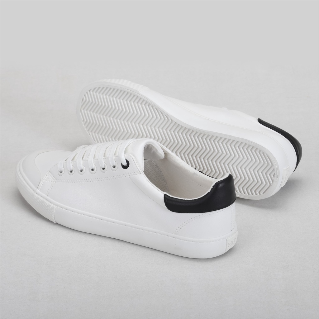 Giày Sneaker Da Nam DINCOX GC13 White/Black Hiện Đại