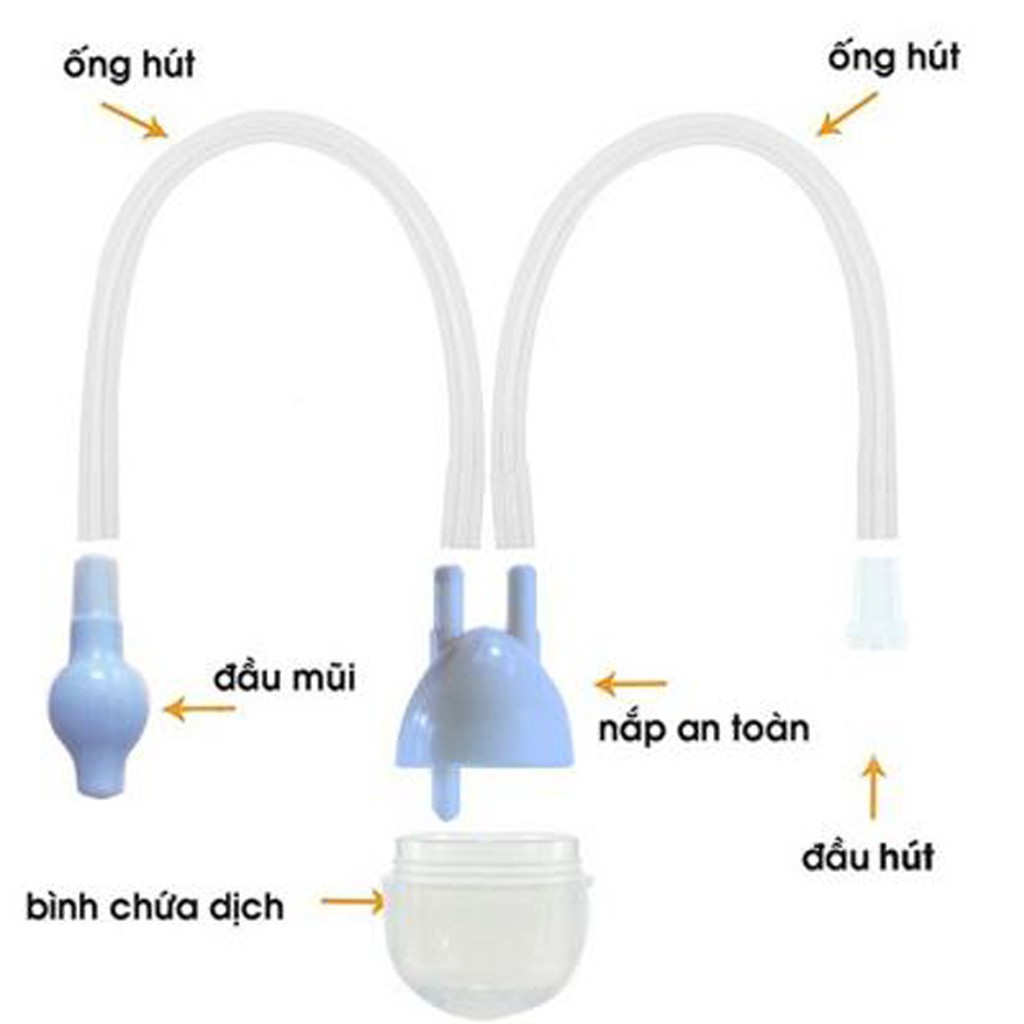 Hút mũi bằng dây silicon vệ sinh mũi an toàn cho bé