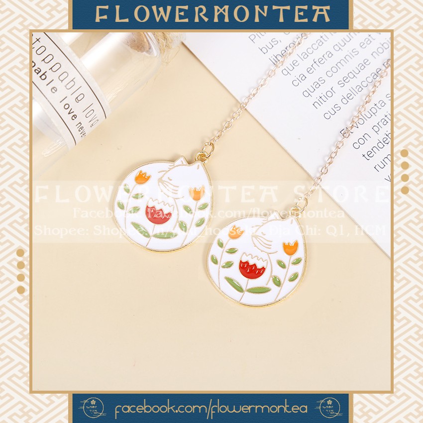 Thẻ Đánh Dấu Sách | Bookmark Dây Kim Loại - Mèo Ngủ Ngày