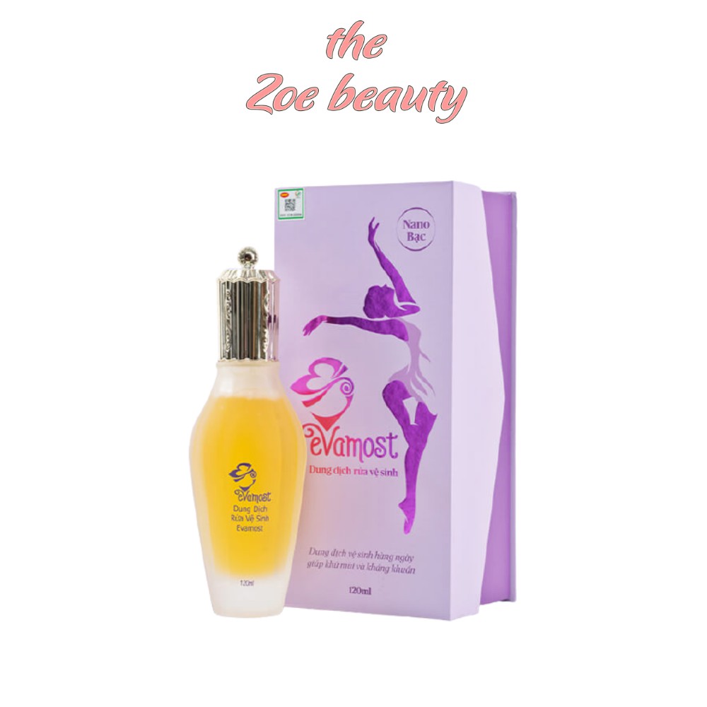 Dung dịch vệ sinh phụ nữ Evamost làm sạch vùng kín, ngừa mẩn ngứa - THE ZOE BEAUTY