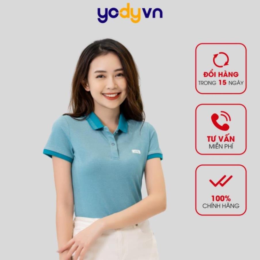 Áo phông nữ YODY chất liệu mắt chim thời trang công sở chính hãng APN3340 New ! 🎵