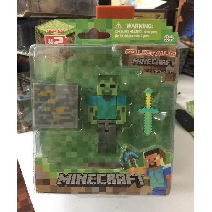 Mô hình zombie đồ chơi Minecraft