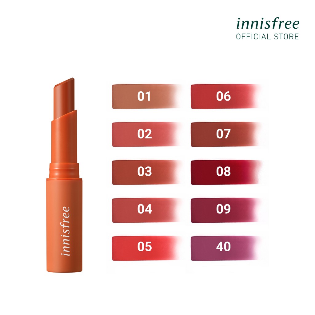 [Mã COSIF05 giảm 10% đơn 400K] Son thỏi lâu trôi innisfree Vivid Cotton Stick 2g