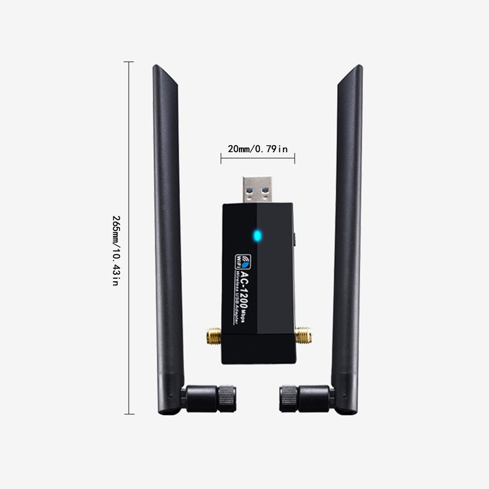 Usb Wifi Không Dây Ac1200Mbps Usb 3.0 Băng Tần Kép | BigBuy360 - bigbuy360.vn