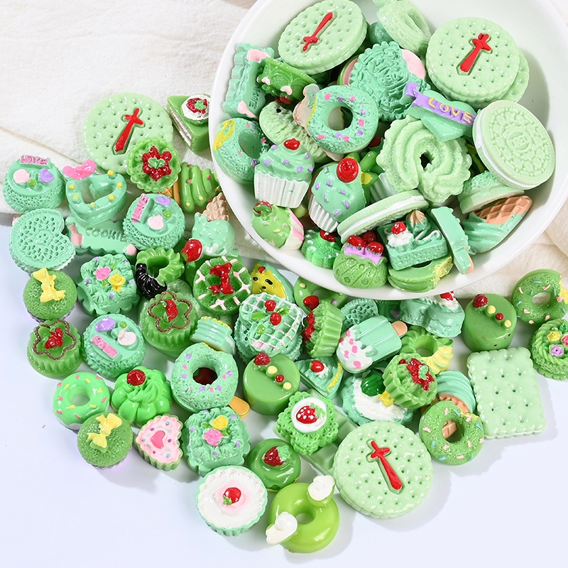 Bộ 20 Mô Phỏng Bình Nước / Bánh Donut / Bánh Quy / Kem Độc Đáo Trang Trí Điện Thoại / Sổ Tay Diy