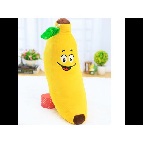 Gối Ôm Hình Quả Chuối 40-60cm Gấu Bông Quả Chuối Siêu Dễ Thương Mềm Êm Mịn