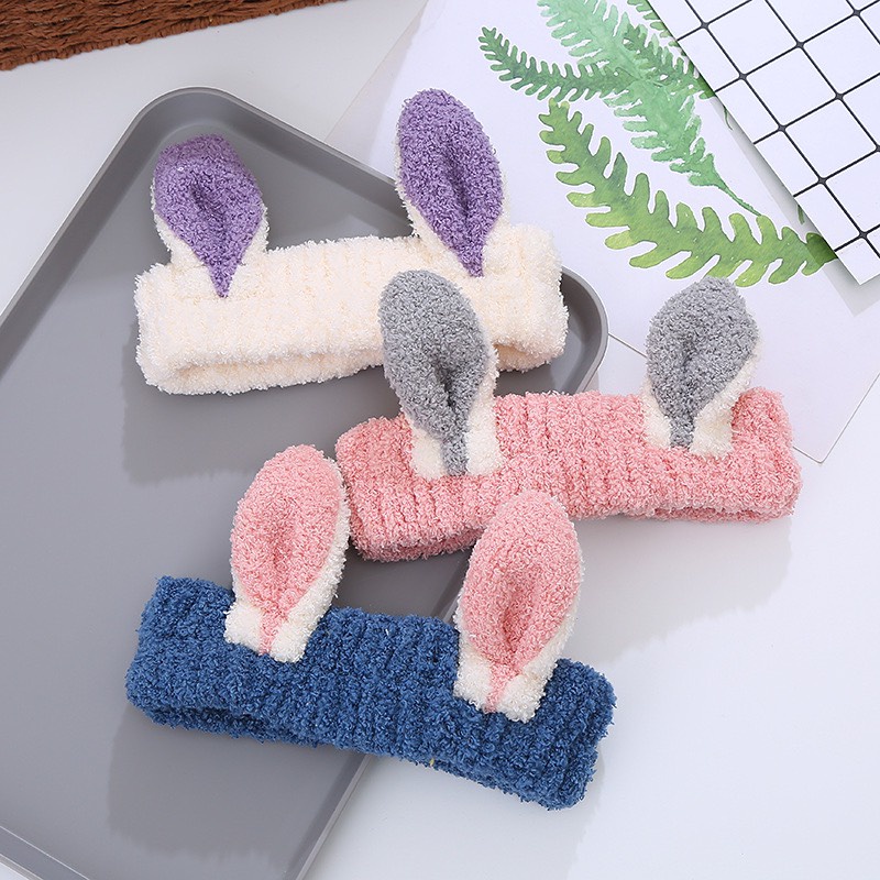 Băng Đô Tuban, Bờm Rửa Mặt Tai Thỏ 3D Cho Bạn Nữ HotTrend, Xu Hướng Mới
