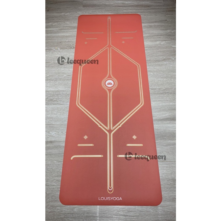 Thảm tập yoga cao su PU cao cấp LOUIS Platinum chống trơn trượt, thấm hút mồ hôi, tặng túi đựng thảm cao cấp