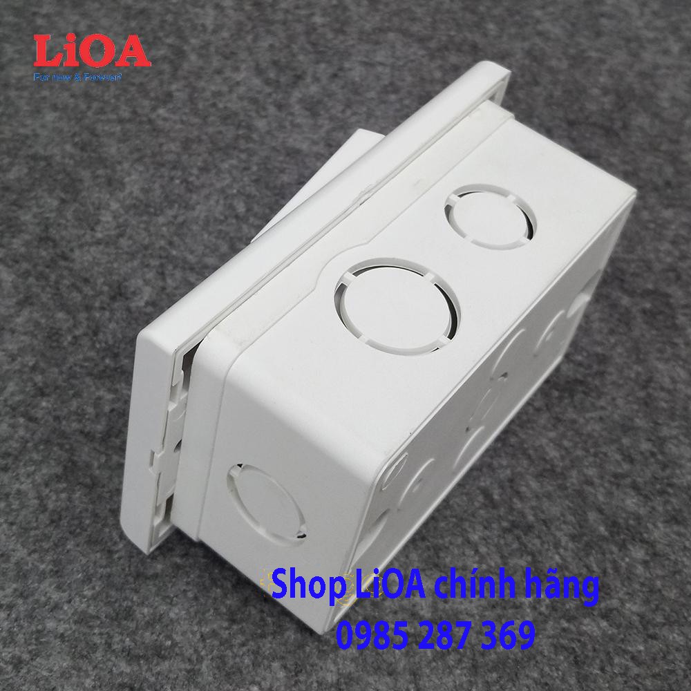 Combo công tắc ngắt điện dùng chìa khóa thẻ LiOA 30A - Lắp âm tường