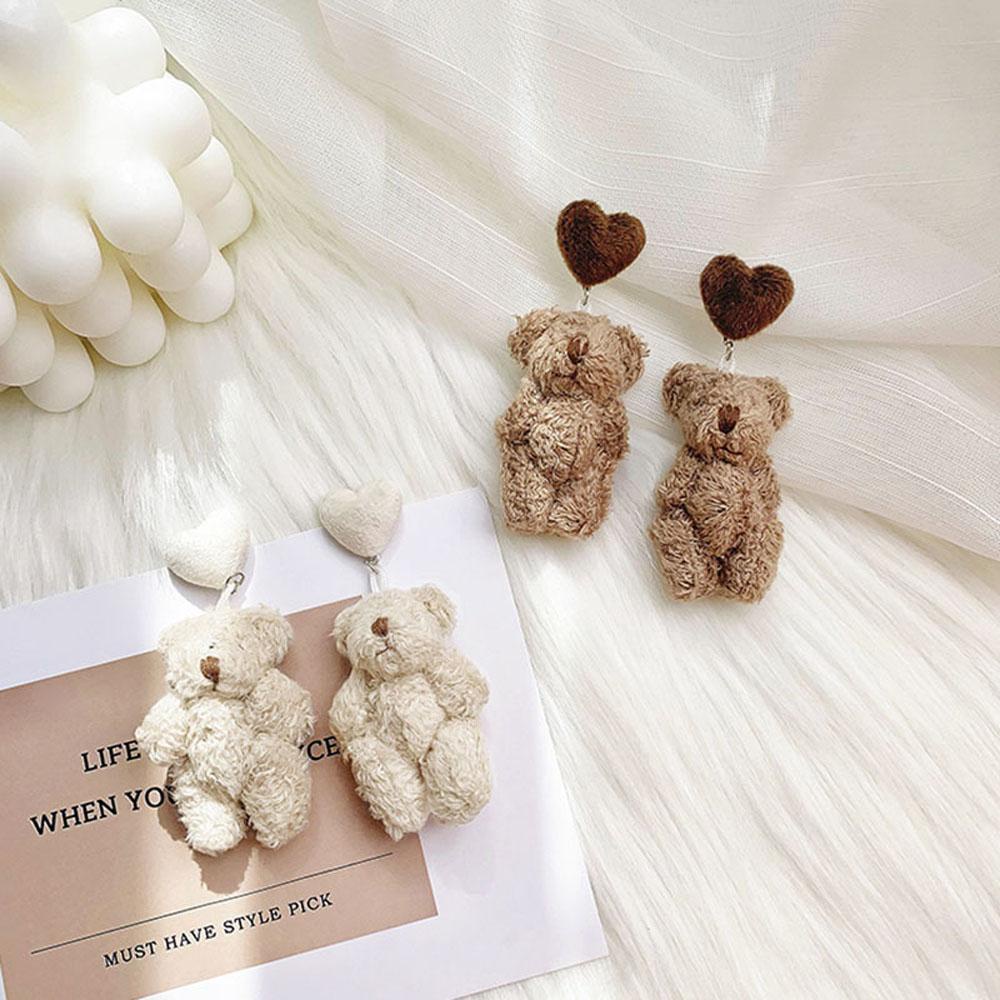Bông Tai Hình Gấu Teddy Dễ Thương Dành Cho Nữ