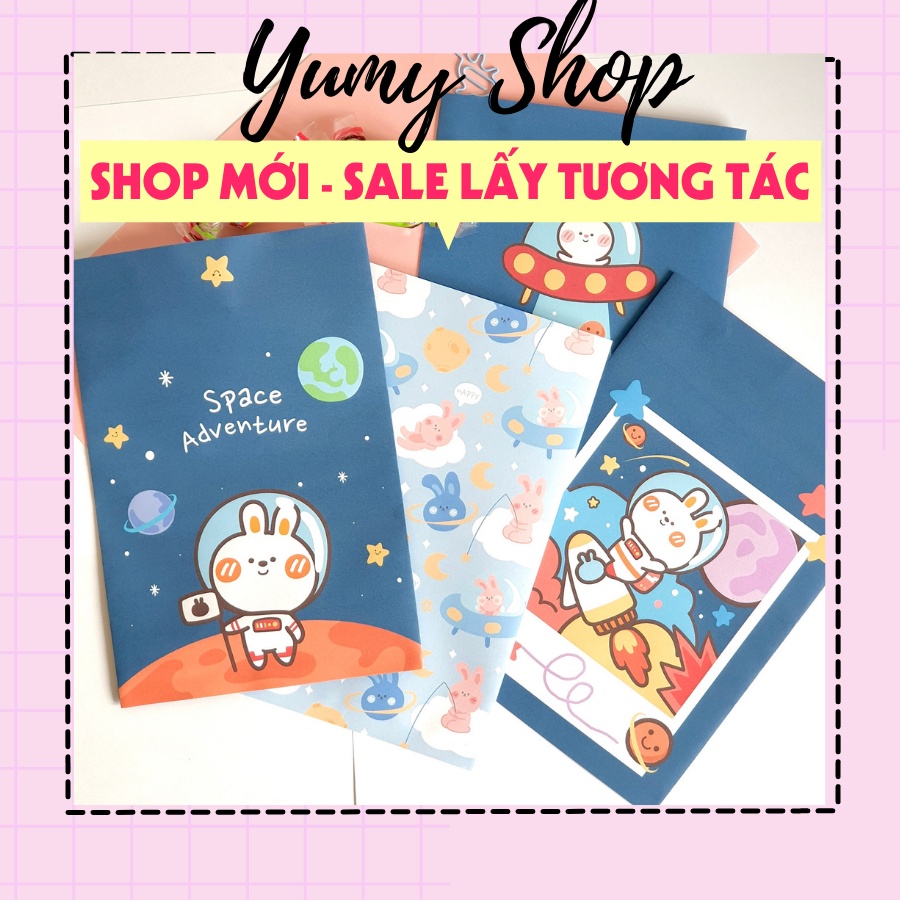PHG - Túi giấy gói hàng kích thước 14*20cm gói hàng, đựng quà, đa năng hình ảnh dễ thương