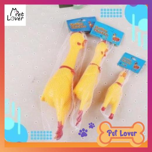 [FREESHIP] Đồ Chơi Cho Chó, Giúp Bé Vận Động Vui Đùa, Gà Gào Thét, Gà Silicone Dành Cho Chó Mèo  - Petlover