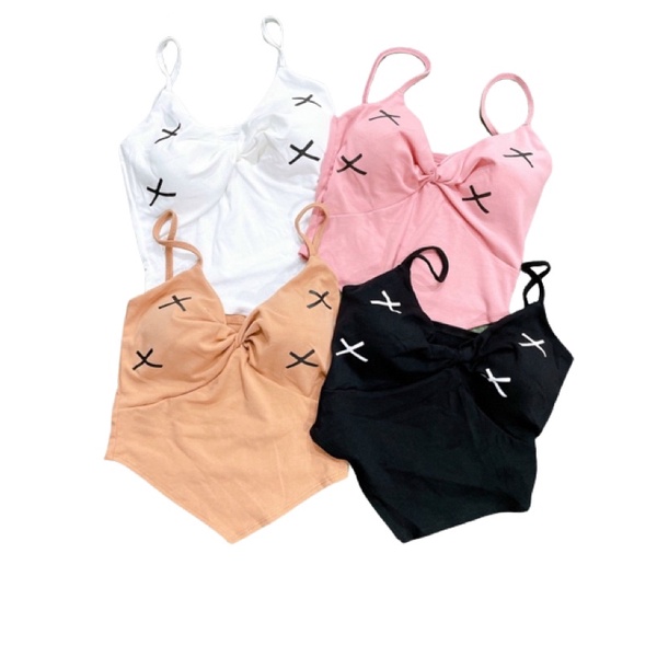 Áo Dây Tà Nhọn Xoén Ngực X