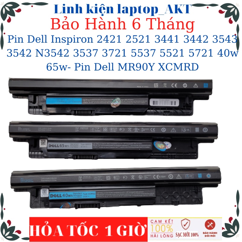Pin laptop Dell Inspiron vostro 2421 2521 3441 3442 3543 3542 N3542 3537 3721 5537 5521 5721- Pin Dell MR90Y XCMRD