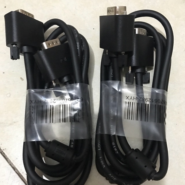 Dây cáp tín hiệu VGA 1.5m HP,SS,ANMCK .vga to vga Dell dây cáp kết nối 2 đầu VGA chống nhiễu (giao ngẫu nhiên) TTBO's