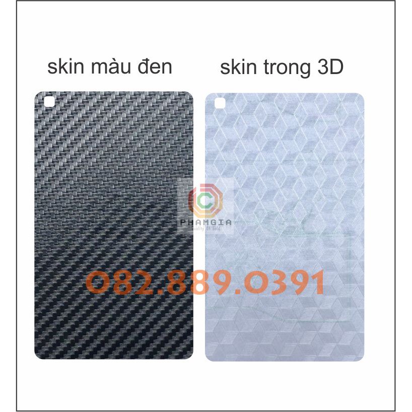 Miếng dán mặt lưng skin carbon Samsung Galaxy Máy tính bảng Samsung Galaxy Tab A8 8&quot; T295 (2019)