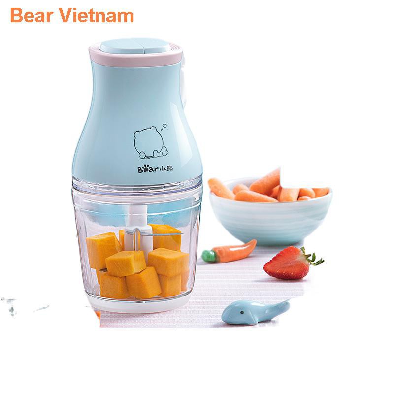 ♞♣♨ஐMáy xay thức ăn cho bé Bear food stick đa năng gia dụng trộn nước ép thịt mini nhỏ