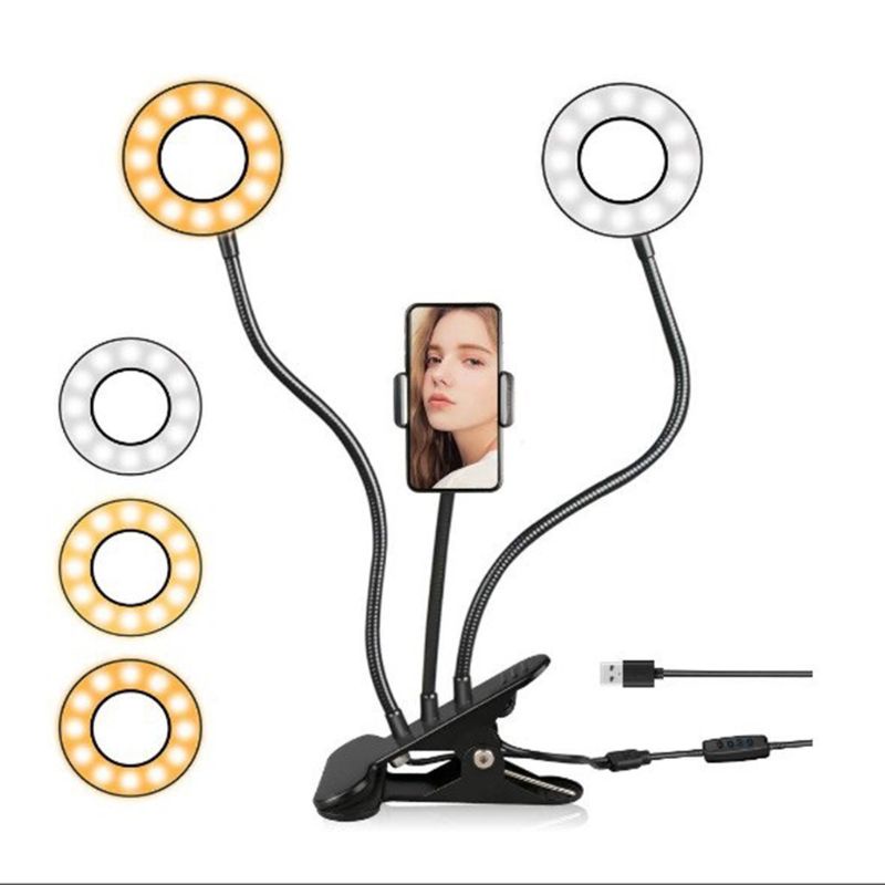 Đèn LED Vòng Nhẫn Điều Khiển Từ Xa Hỗ Trợ Chụp Ảnh Tự Sướng Cho Điện Thoại