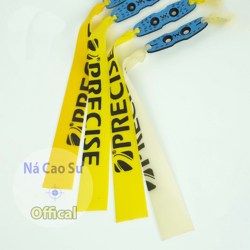 Dây Ná Cao Su Precise 0.65mm, 0.75mm Kéo Tới Má Khổ 13 x 19 x 150mm