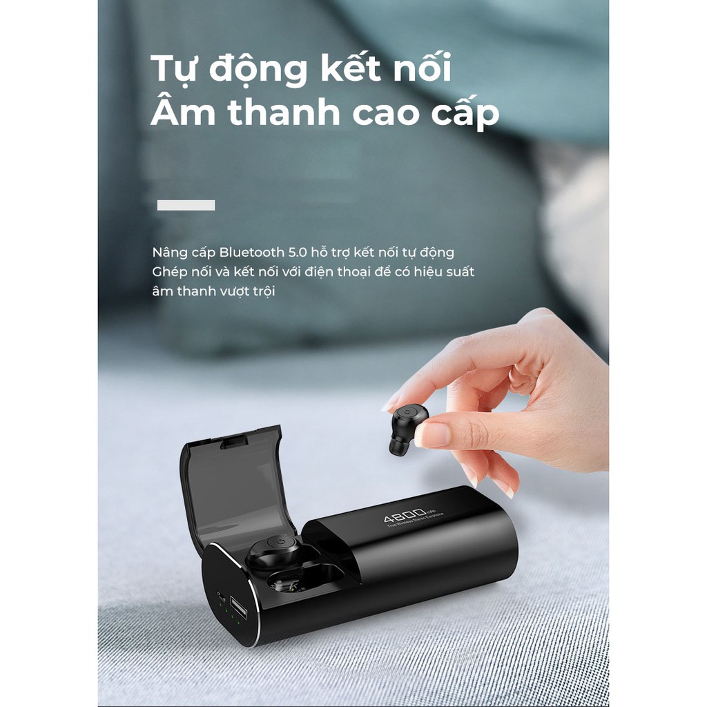 Tai nghe Bluetooth Không Dây Nhét Tai s11 chơi game, nghe nhạc KIÊM PIN SẠC DỰ PHÒNG dung lượng cao, kết nối Bluetooth | BigBuy360 - bigbuy360.vn