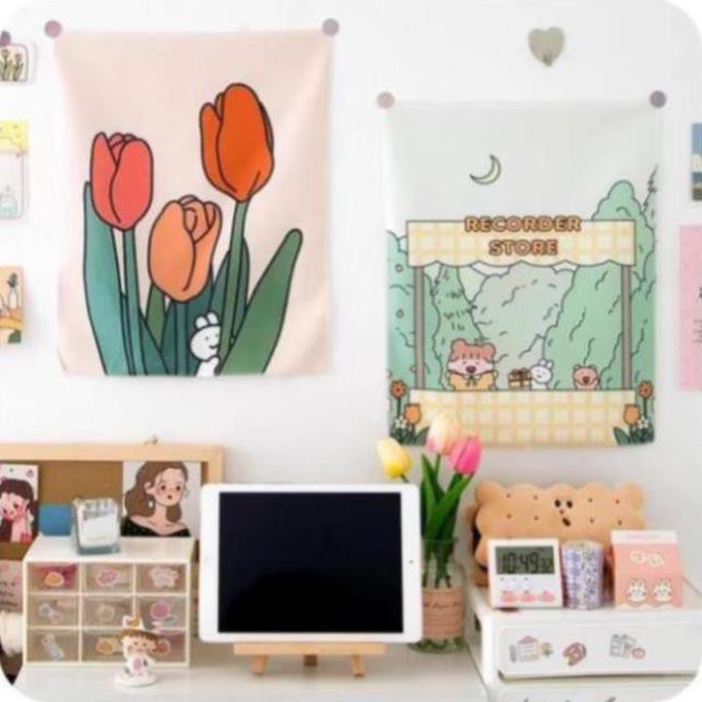 ( VTN ) Tranh vải treo tường trang trí họa tiết in độc đáo dễ thương | BigBuy360 - bigbuy360.vn