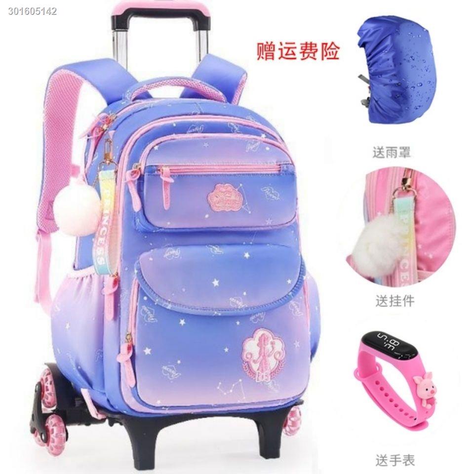 Ba lô và tay kéo 6 bánh chống thấm nước dành cho bé lớp 1-6 có bán lẻ