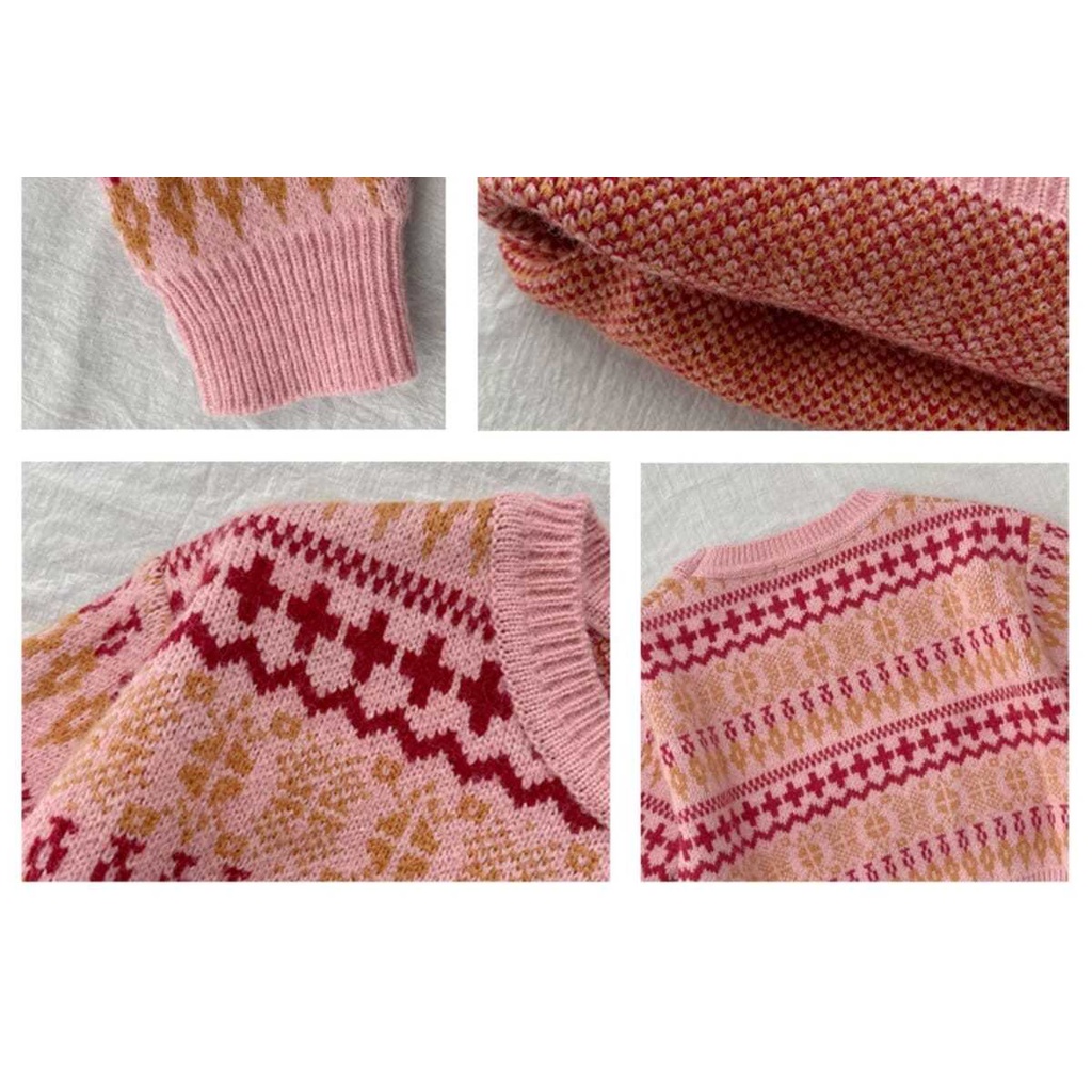 Áo Sweater Phong Cách Hàn Quốc Thời Trang Thu Đông Cho Bé Gái
