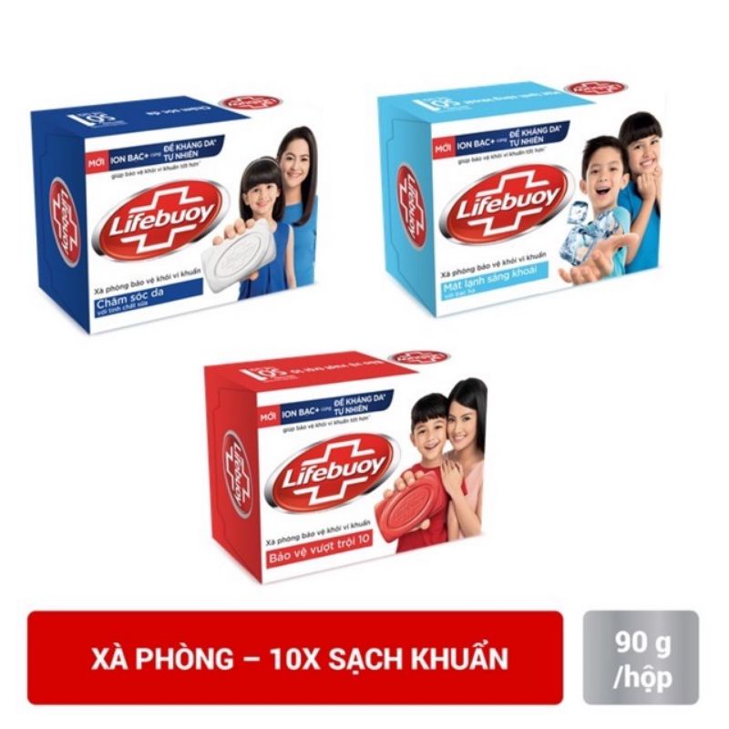 Xà bông cục Lifebuoy 90g đủ màu(Còn màu nào đưa màu đó) | BigBuy360 - bigbuy360.vn