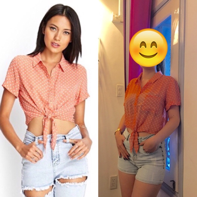 Áo voan cột eo vnxk