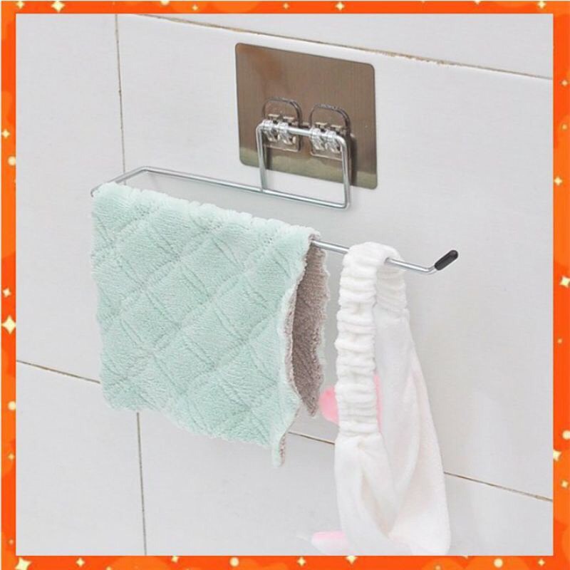 Móc, giá inox treo cuộn giấy vệ sinh đa năng