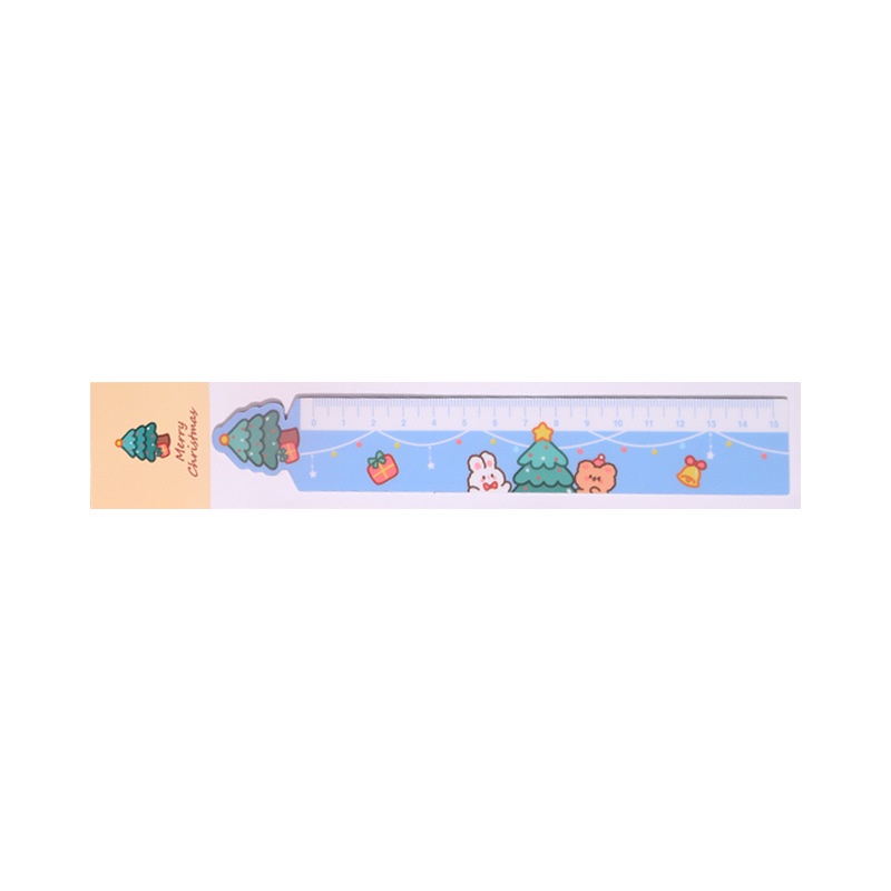 Thước đo từ tính in hình tuần lộc Noel dễ thương 15cm