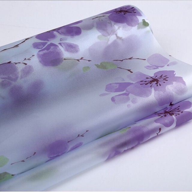 GIẤY DÁN KÍNH HOA TÍM MỜ PHẢN QUANG KHỔ 90 CẢN QUANG CHỐNG NẮNG LÀM MỜ DECAL DÁN KÍNH SẴN KEO BÓC DÁN